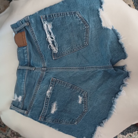 American eagle Blue Jean shorts size 0 - Picture 2 of 4